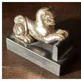 MB - Set of 2 Vintage Alva Studios Metal Figurines including Vintage Alva Studios Metal Inco Man on Llama Figurine