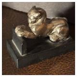 MB - Set of 2 Vintage Alva Studios Metal Figurines including Vintage Alva Studios Metal Inco Man on Llama Figurine