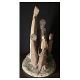 O - Artisan Abstract Clay Sculpture