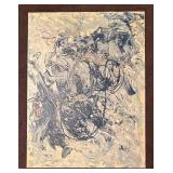 MB - Fred Blumenthal 1985 Original Abstract Oil Painting Unframed