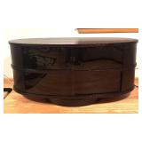 LR - Modern Style Black Swivel Entertainment Cabinet