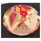 LR - Vida Eva Mendes Rose Print Bowl with 2 Decorative Glass Bottles