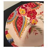 LR - Vida Eva Mendes Rose Print Bowl with 2 Decorative Glass Bottles