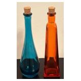 LR - Vida Eva Mendes Rose Print Bowl with 2 Decorative Glass Bottles