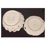 LR - Set of 2 Vintage Dresden and Bavaria Porcelain Bowls with Floral Designs