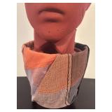 LR -  Unique Head with Multicolor Fabric Wrapped Pot Base