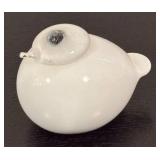 K - Iittala White Puffball Glass Bird Figurine