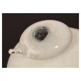 K - Iittala White Puffball Glass Bird Figurine