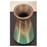 LR - Set of 2 Decorative Pottery Vases Colorful Glaze