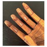 LR - Carved Wooden Hand Decor Sculpture