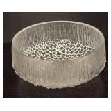 LR - Vintage Iittala Ultima Thule Footed Glass Serving Bowl
