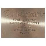 LR - Set of 3 Cuisinart Stainless Steel Saucepans with Lids