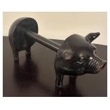 LR - Pig Paper Towel Holder and Flying Pig Figurine Set