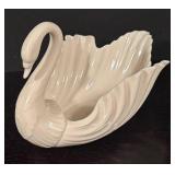 LR - Lenox Swan and Scrolled Leaf Porcelain Dish Set