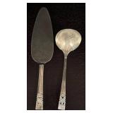 K - Set of 10 Vintage Silver Plated Serving Utensils