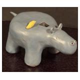 LR - Collection of Hippo Figurines with Various Designs with Print