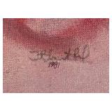 LR - Fred Blumenthal Abstract Oil Painting Unframed