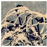 LR - Fred Blumenthal Abstract Painting Signed Unframed