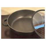 LR - Collection of 4 Pots and Pans by Green Pan, Revere Ware and Sensarte