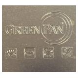 LR - Collection of 4 Pots and Pans by Green Pan, Revere Ware and Sensarte