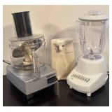 LR - Hamilton Beach Blender and Can Opener with Cuisinart Food Processor