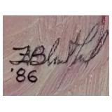 LR - Fred Blumenthal 1986 Abstract Original Painting Unframed