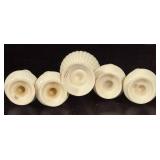 LR - Vintage Lenox Porcelain Serving Platters and Salt and Pepper Shakers with Gold Accents