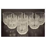 LR - Set of 8 Crystal Low Ball Glasses