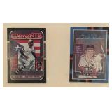 LR - Framed Donruss Hall of Fame Diamond King Baseball Puzzles and Cards Collection