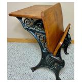Minneapolis O & S F Co. Cast Iron Antique School Desk