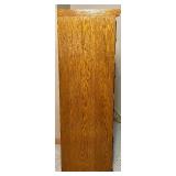 Vintage 4 Drawer Oak File Cabinet