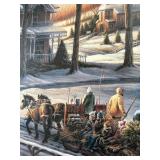 "Homeward Bound" Christmas 1988 by Terry Redlin Framed Print