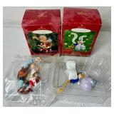 Collection of Disney Ornaments Plus Toy Story 2 Buzz and Woody Figurines