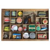 Vintage Wood Printers Letter Tray Display #2 Filled with Years of Memorabilia