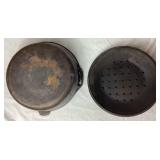 Cast Iron Collection - 3 Lodge Skillets with lid and No 8 Dutch Oven with Lid