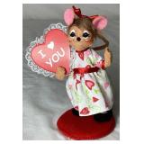 Collection of Annalee Dolls - Valentines and Easter