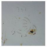 Vintage Enamelware Hanging Milking Pail with Spout and 1000 ml Measuring Jug