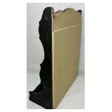 Vintage Wood Collection - Wall Box with Door, Folding Writing Desk, Spoon Display and Mail Holder Rack and Storage Box