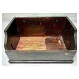 Vintage Wood Collection - Wall Box with Door, Folding Writing Desk, Spoon Display and Mail Holder Rack and Storage Box