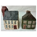 Primitive Wooden Village Houses - 21 pieces