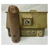 Primitive Wooden Village Houses - 21 pieces