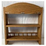 Bundle of Wood Shelves, Coat/Hat Racks and Wood Beer Caddy