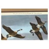 Bird Lover Collection - Bird Houses, Schmidt Brewing Print "Early Morning Arrival" 74/350 C. E. Pearson  and Canada Goose Lamp