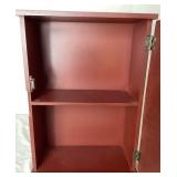 3D French Bistro Café Storefront Wall Cabinet and Espresso Ceramic Utensil Holder