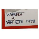 Smead Manufacturing Company 6 Vintage Christmas Card Prints and Framed Print of General William G. LeDuc Mansion in Hastings, MN