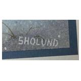 Smead Manufacturing Company 6 Vintage Christmas Card Prints and Framed Print of General William G. LeDuc Mansion in Hastings, MN