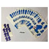 Large Lot of Vintage Moodie Sticker Sets, Happy, Sad & Sexy plus Vintage Stick On Moodie Patches/Appliques