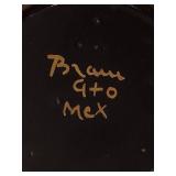 Bram MCM Gold Lustre Tea Set - 6 saucers & cups, Teapot, Cream & Sugar Dishes