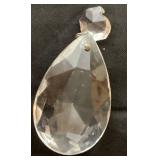 Collection of Faceted Teardrop Crystal Chandelier Pendants