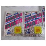6-1991 NFL Pacific Plus Packs...